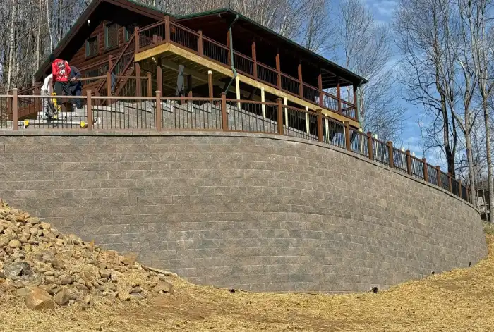 Hardscaping project in Johnson City, TN — paver patios, walkways & retaining walls (5)